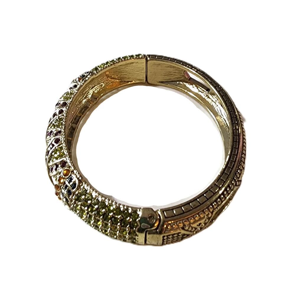 Heidi Daus Triple Play X-Ceptional Crystal Dome Bangle Bracelet - Picture 9 of 13